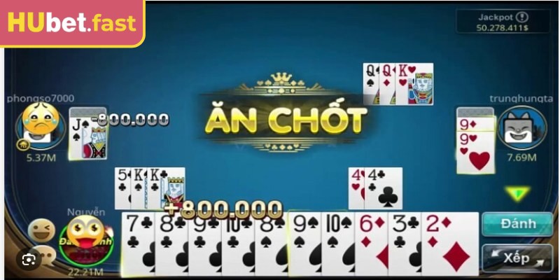 Phỏm Hubet là game bài trí tuệ đầy kịch tính