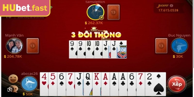 Cần nắm vững các tổ hợp bài khi chơi tiến lên Hubet